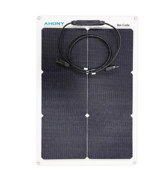 High Quality 50W Flexible Black Perovskite Solar Panels with 25.8% Efficiency for Outdoor Home Camping